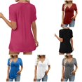 thumbnail image 1 of Luvior Womens Short Sleeve Tops Summer T Shirts Round Neck Casual Fashion Basic Tee, 1 of 6