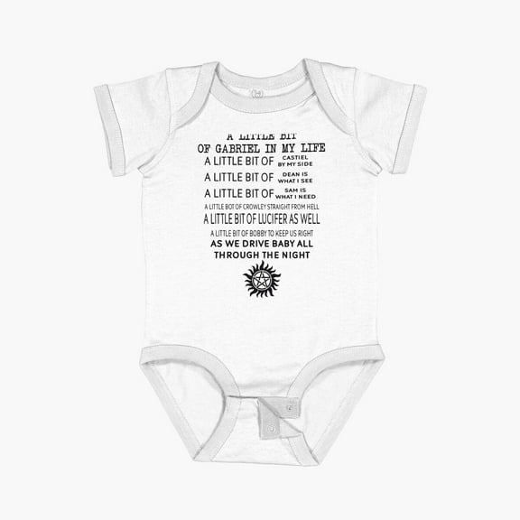 Luvly A Little Bit Ogabriel In My Life Short Sleeve Baby One-Piece, New Born, Baby Shower Gift, New Parents Gift