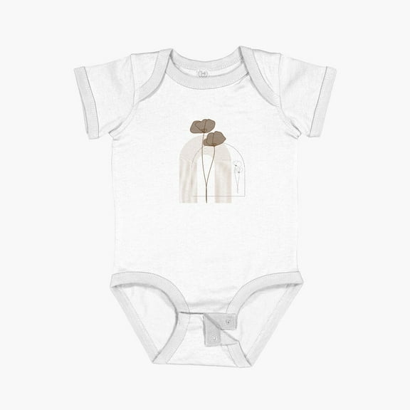 Luvly Abstract Window Short Sleeve Baby One-Piece, New Born, Baby Shower Gift, New Parents Gift