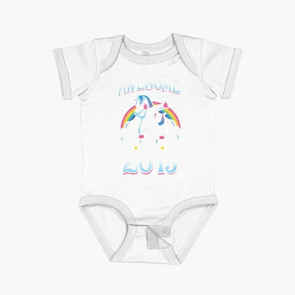 Luvly Awesome Since 2013 Short Sleeve Baby One-Piece, New Born, Baby Shower Gift, New Parents Gift