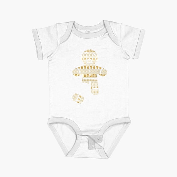 Luvly Aww The Gingerman Snapped Short Sleeve Baby One-Piece, New Born, Baby Shower Gift, New Parents Gift