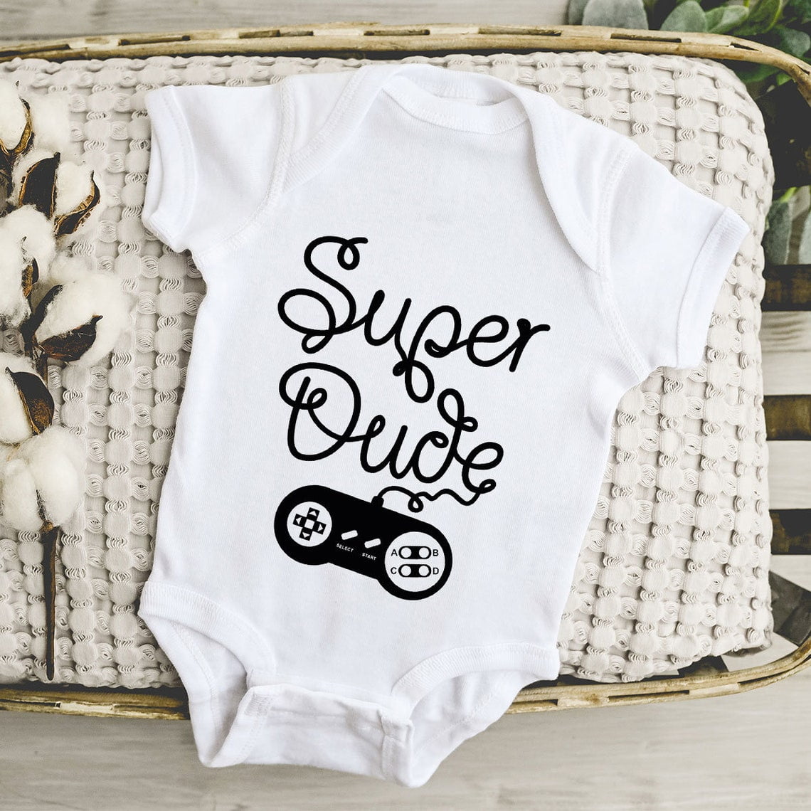 Luvly Baby Boy Onesie, Funny Super Dude Onesie, Cute Gamer Baby Clothes ...