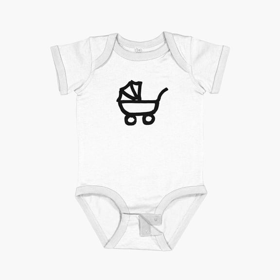 Luvly Baby Buggy | Minimalism Short Sleeve Baby One-Piece, New Born, Baby Shower Gift, New Parents Gift