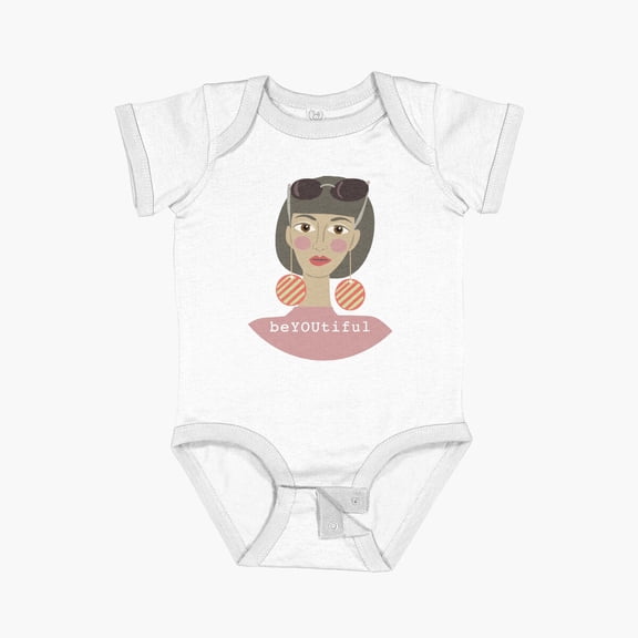 Luvly Beautiful Girl Short Sleeve Baby One-Piece, New Born, Baby Shower Gift, New Parents Gift