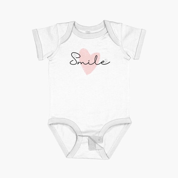Luvly Beautiful Smile Short Sleeve Baby One-Piece, New Born, Baby Shower Gift, New Parents Gift