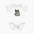 thumbnail image 1 of Luvly Beluga Discord - Beluga Cat - Pixel Glasses Short Sleeve Baby One-Piece, New Born, Baby Shower Gift, New Parents Gift, 1 of 3