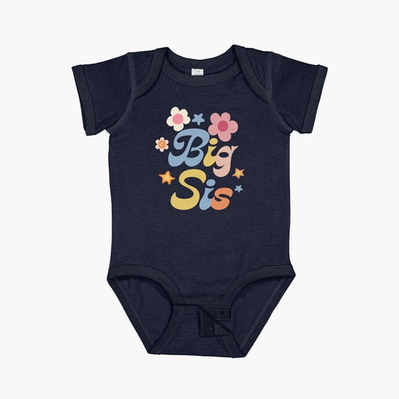 Luvly Big Sis| Big Sister| Promoted To Big Sister Short Sleeve Baby One-Piece, New Born, Baby Shower Gift, New Parents Gift