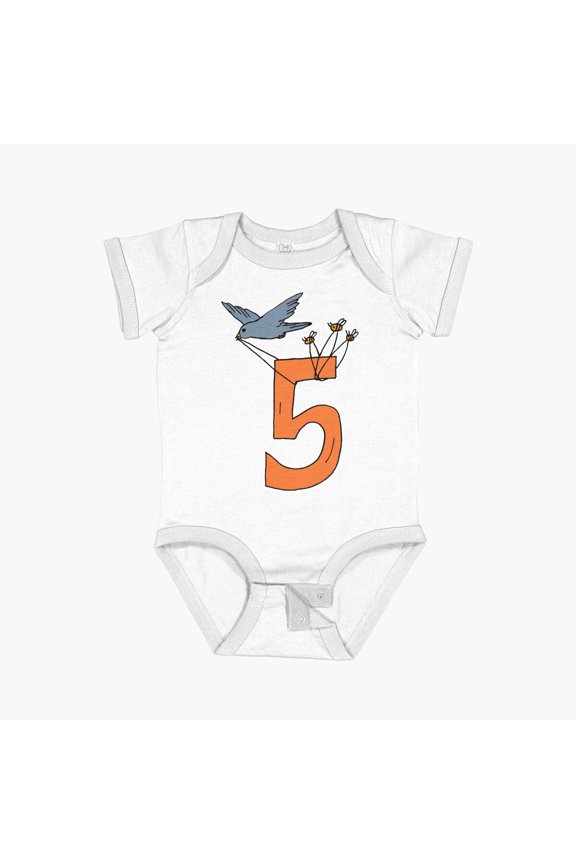Birthday Gift 5 Years Children'S Birthday Ideas Short Sleeve Baby One-Piece, New Born, Baby Shower Gift, New Parents Gift