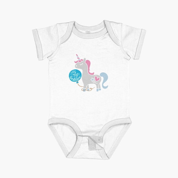 Luvly Birthday Unicorn Short Sleeve Baby One-Piece, New Born, Baby Shower Gift, New Parents Gift