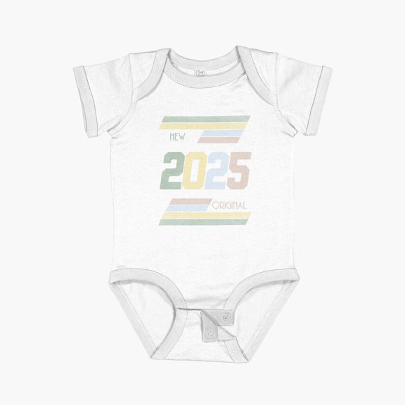 Luvly Born In 2025 Short Sleeve Baby One-Piece, New Born, Baby Shower Gift, New Parents Gift