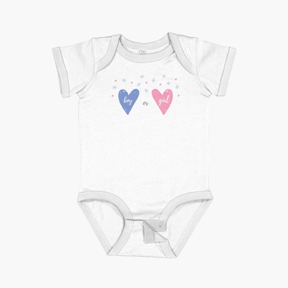 Luvly Boy Or Girl-Blue Or Pink Short Sleeve Baby One-Piece, New Born, Baby Shower Gift, New Parents Gift