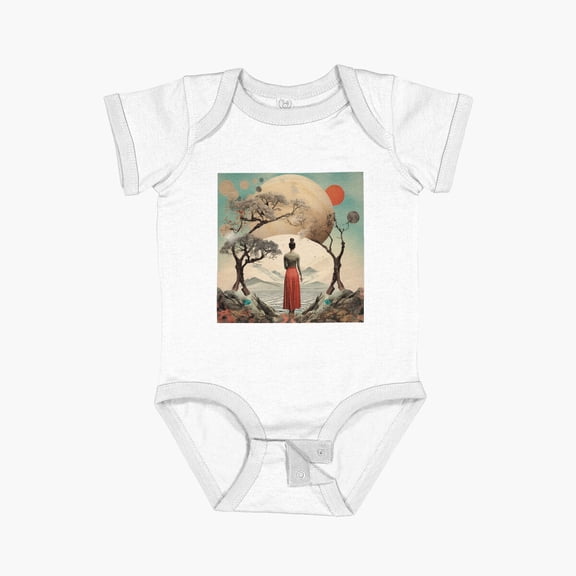 Luvly Calm Short Sleeve Baby One-Piece, New Born, Baby Shower Gift, New Parents Gift