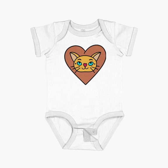 Luvly Cat Lover #5 Short Sleeve Baby One-Piece, New Born, Baby Shower Gift, New Parents Gift