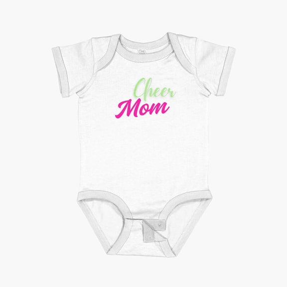Luvly Cheer Mom Short Sleeve Baby One-Piece, New Born, Baby Shower Gift, New Parents Gift