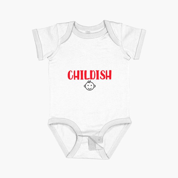 Luvly Childish Tgfbro Classic T-Shirt Short Sleeve Baby One-Piece, New Born, Baby Shower Gift, New Parents Gift
