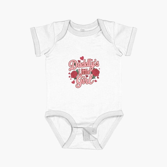 Luvly Clothes For Daddy'S Girl Short Sleeve Baby One-Piece, New Born, Baby Shower Gift, New Parents Gift