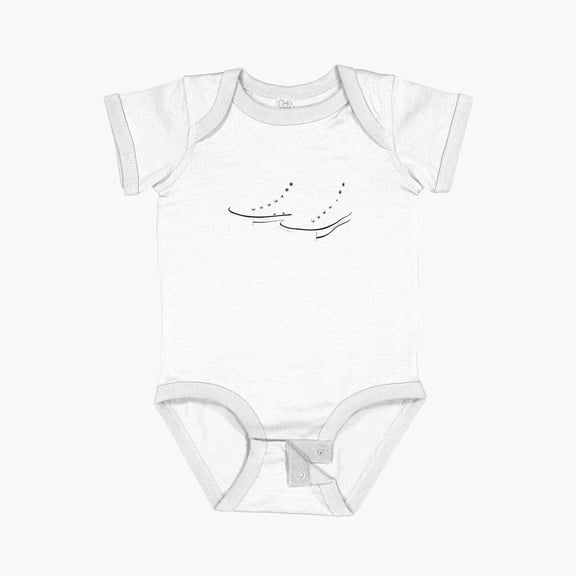 Luvly Converse Invisible Short Sleeve Baby One-Piece, New Born, Baby Shower Gift, New Parents Gift