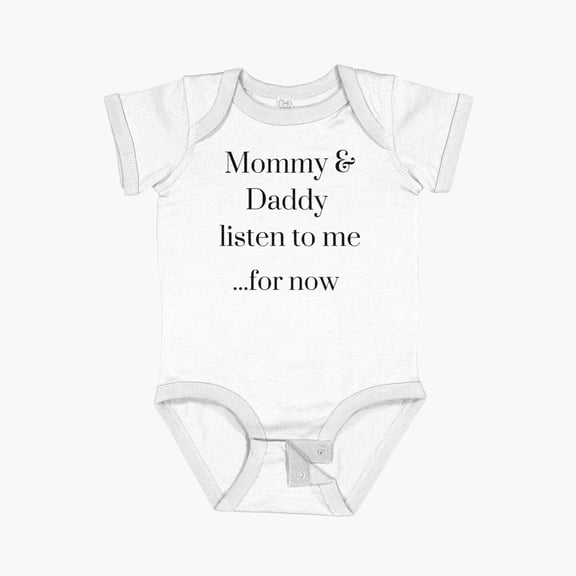 Luvly Copy Of I'M Small But I Run The House Short Sleeve Baby One-Piece, New Born, Baby Shower Gift, New Parents Gift