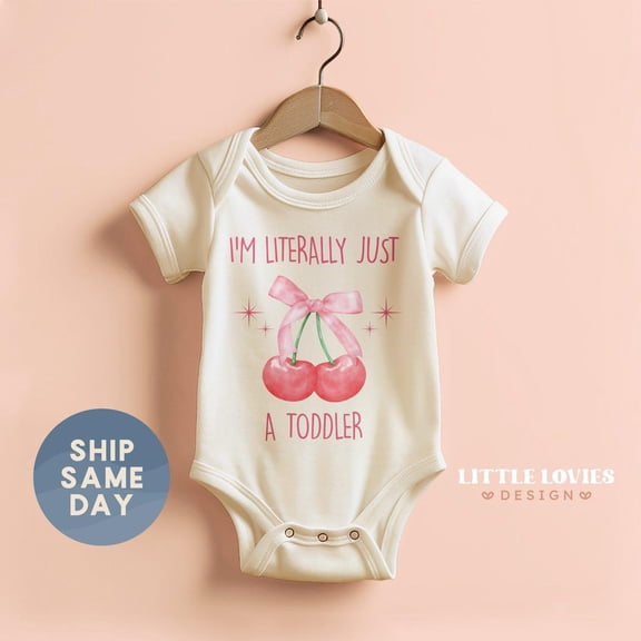 Luvly Coquette Infant Onesies® Brand, Cherry Design Baby Bodysuit, Cute Baby Shower Gift, Newborn Clothes, Adorable Baby Outfit(Ca-Tre133), New Born, Baby Shower Gift, New Parents Gift