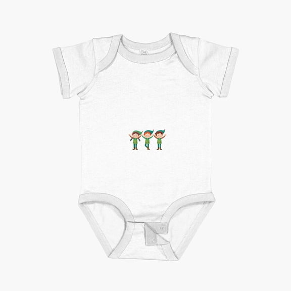 Luvly Cousin Crew Elves Short Sleeve Baby One-Piece, New Born, Baby Shower Gift, New Parents Gift