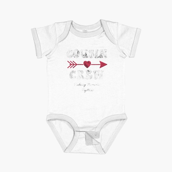 Luvly Cousin Crew Family Shirt Cousin Team Vintage Classic T-Shirt Short Sleeve Baby One-Piece, New Born, Baby Shower Gift, New Parents Gift