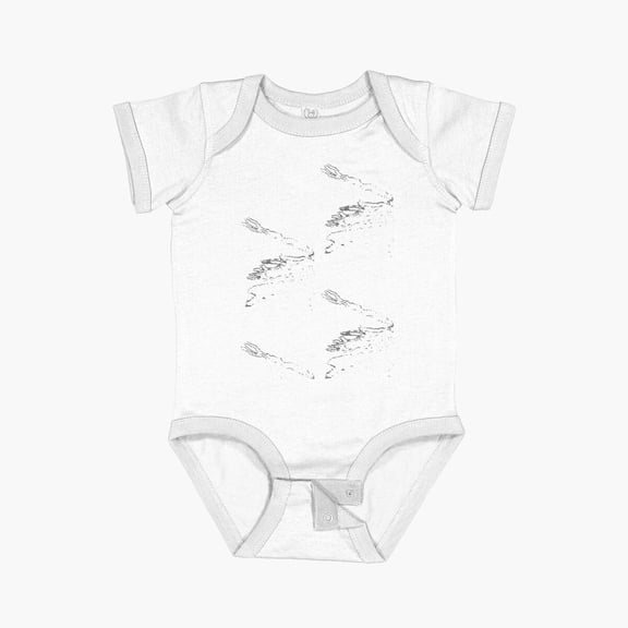 Luvly Crab Balls - Grey Short Sleeve Baby One-Piece, New Born, Baby Shower Gift, New Parents Gift