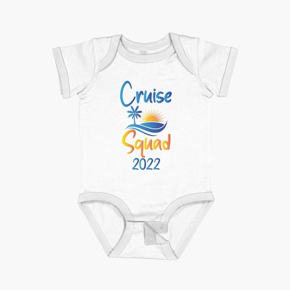 Luvly Cruise Squad 2022 T Shirts Vacation Getaway Cruise Ship Short Sleeve Baby One-Piece, New Born, Baby Shower Gift, New Parents Gift