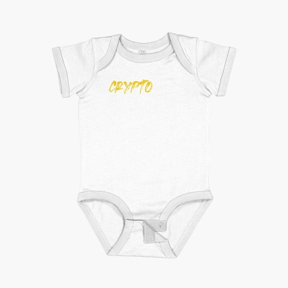 Luvly Cryptonerd Short Sleeve Baby One-Piece, New Born, Baby Shower Gift, New Parents Gift