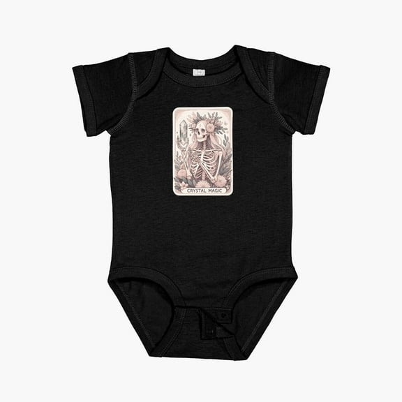 Luvly Crystal Magic Tarot Short Sleeve Baby One-Piece, New Born, Baby Shower Gift, New Parents Gift