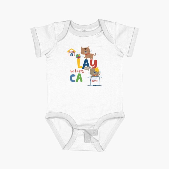 Luvly Cute Black Cat On The Pocket Short Sleeve Baby One-Piece, New Born, Baby Shower Gift, New Parents Gift