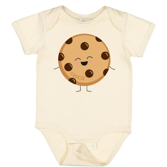 Luvly Cute Kawaii Cookie Baby Bodysuit Milk Cookies Chocolate Chip Halloween, New Born, Baby Shower Gift, New Parents Gift