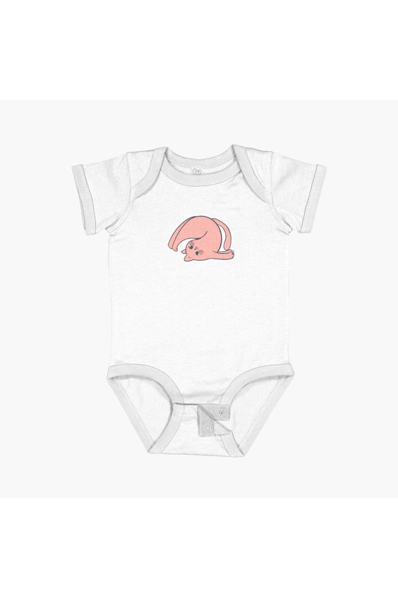 Cute Kitty Cat | Cuteness Overloaded Short Sleeve Baby One-Piece, New Born, Baby Shower Gift, New Parents Gift