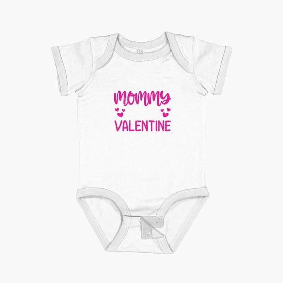 Luvly Cute Valentines Day Gift Sorry Girls Mommy Is My Valentine Short Sleeve Baby One-Piece, New Born, Baby Shower Gift, New Parents Gift