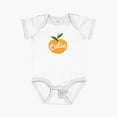 thumbnail image 1 of Luvly Cutie Mandarin Orange Short Sleeve Baby One-Piece, New Born, Baby Shower Gift, New Parents Gift, 1 of 4