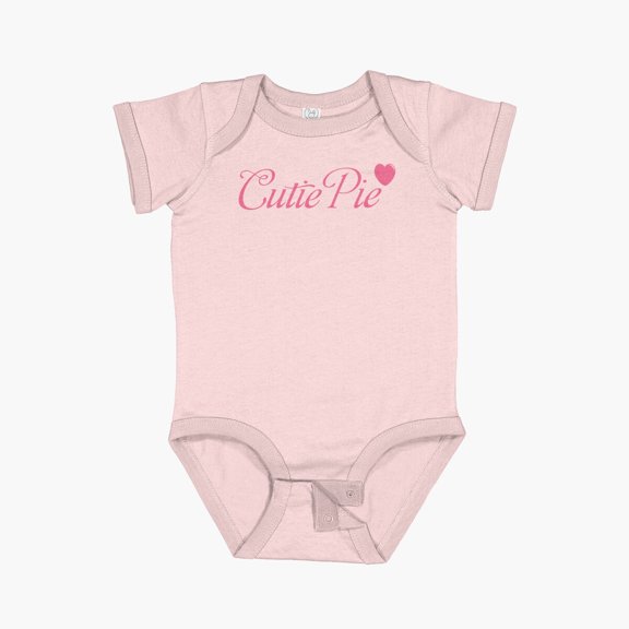 Luvly Cutie Pie T Shirt Short Sleeve Baby One-Piece, New Born, Baby Shower Gift, New Parents Gift