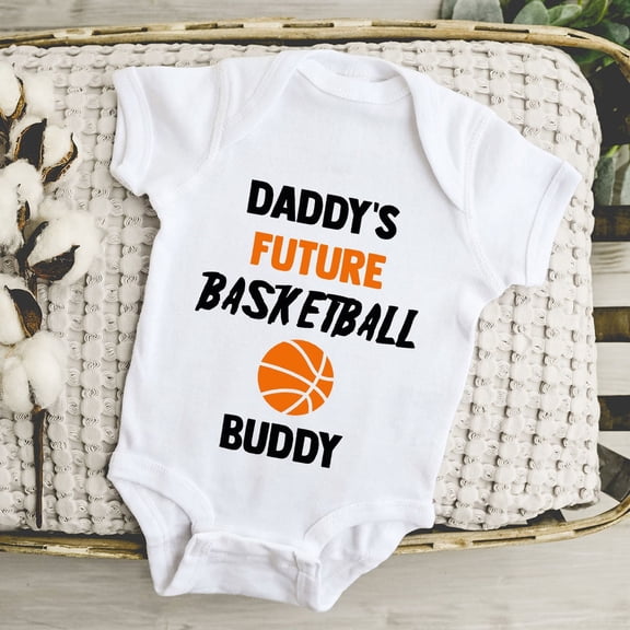 Luvly Daddy'S Future Basketball Buddy Baby Onesies® Bodysuit, Baby Bodysuit, Baby Shower Gift, Baby Outfit, Baby Boy Onesie, Baby Girl Bodysuit, New Born, Baby Shower Gift, New Parents Gift