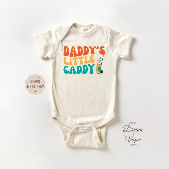 Luvly Daddy'S Little Caddy Baby, Future Golfer Baby Bodysuit, Retro Golfing Baby, Golf Lover Baby, Little Caddy Bodysuit, New Born, Baby Shower Gift, New Parents Gift