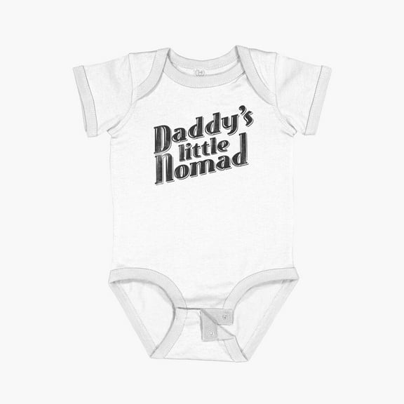 Luvly Daddy'S Little Nomad Short Sleeve Baby One-Piece, New Born, Baby Shower Gift, New Parents Gift