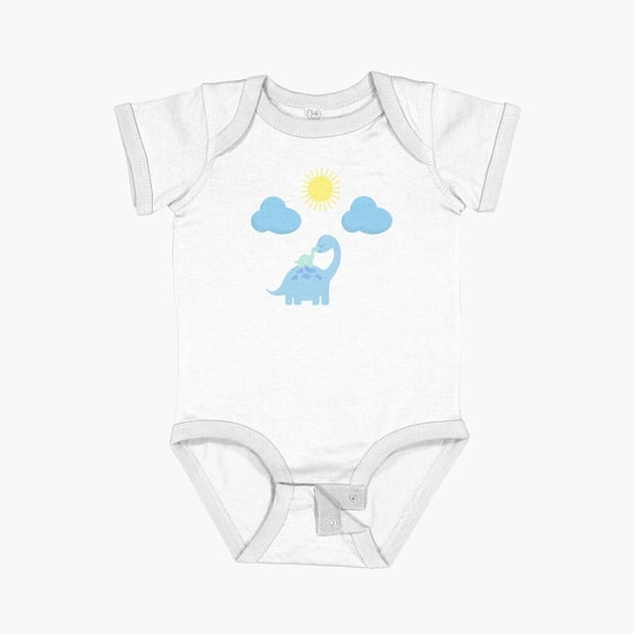 Luvly Different Types Of Dinosaur For Baby Boy Short Sleeve Baby One-Piece, New Born, Baby Shower Gift, New Parents Gift