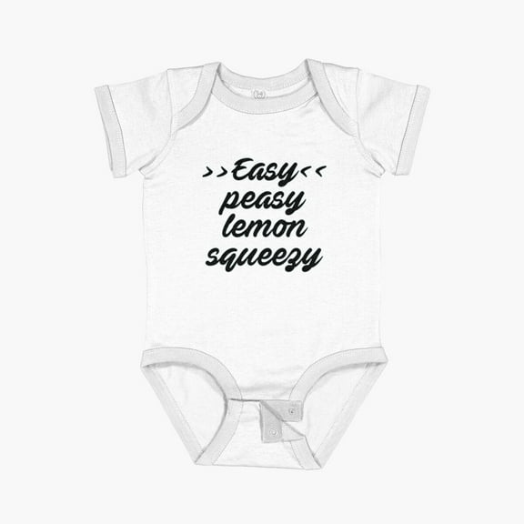 Luvly Easy Peasy Short Sleeve Baby One-Piece, New Born, Baby Shower Gift, New Parents Gift