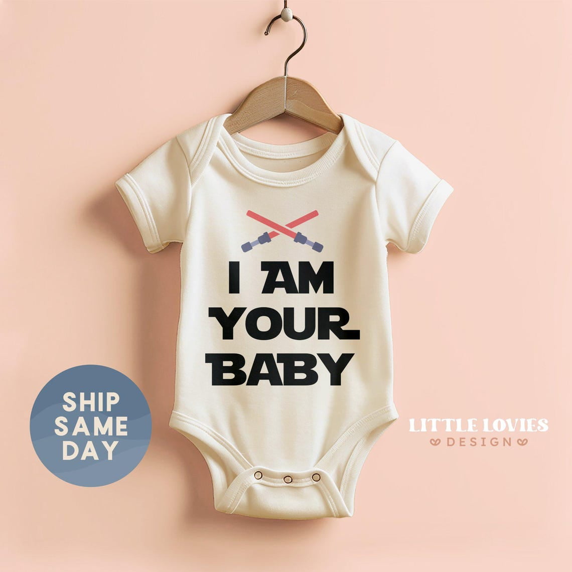Luvly Father'S Day Baby Bodysuit, Funny Baby Outfit, Star Wars
