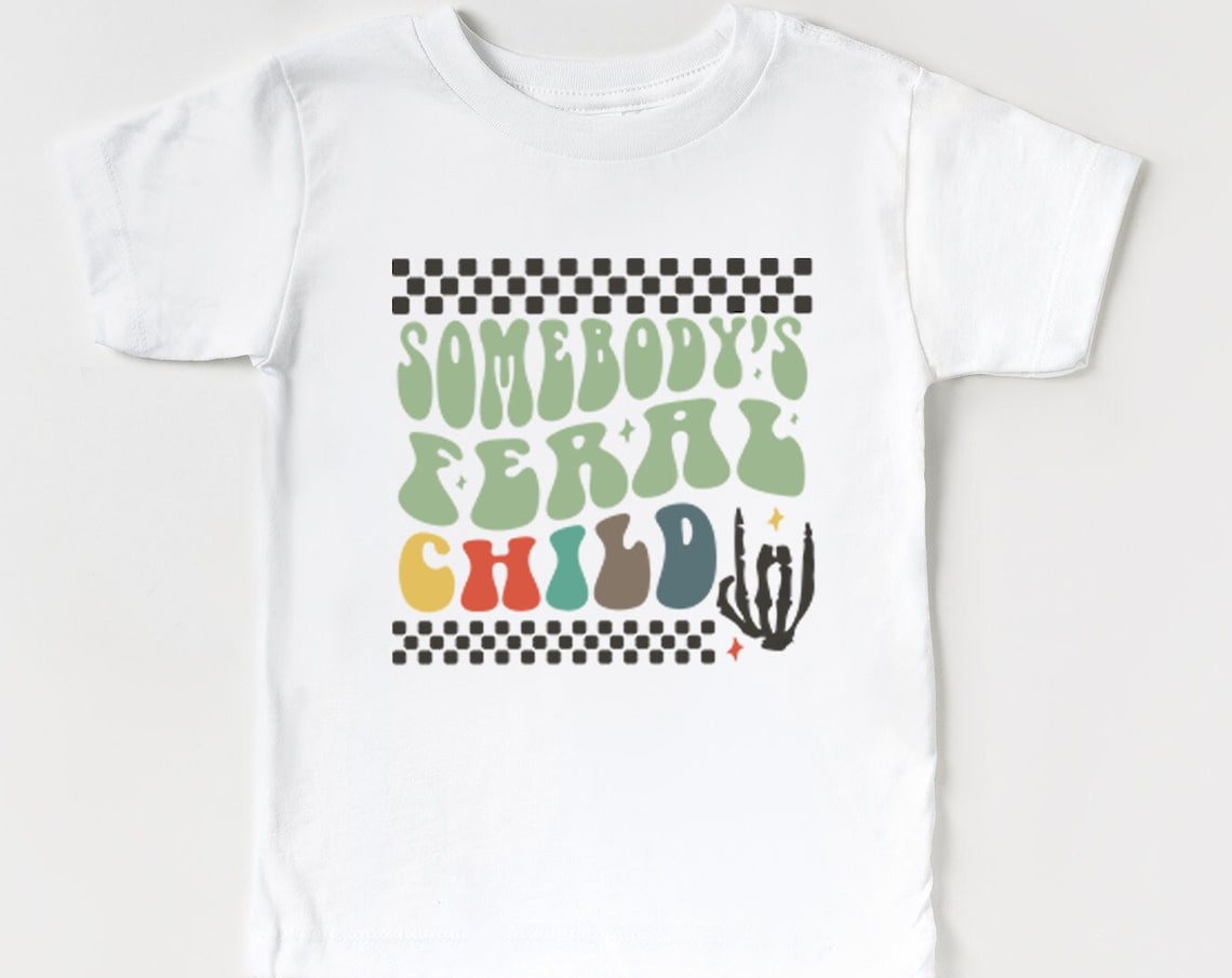 Feral But Cute Junior s Graphic Baby Tee Sizes XS XXL