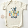 thumbnail image 1 of Luvly First Easter, My First Easter, Boy First Easter, Retro Easter Bodysuit, Baby Gift, Natural Baby Easter Bunny , New Born, Baby Shower Gift, New Parents Gift, 1 of 3