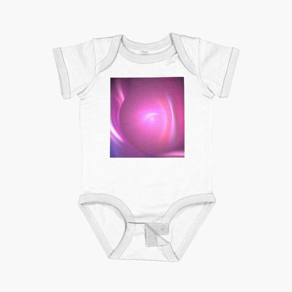 Luvly Fuchsia Orb Short Sleeve Baby One-Piece, New Born, Baby Shower Gift, New Parents Gift