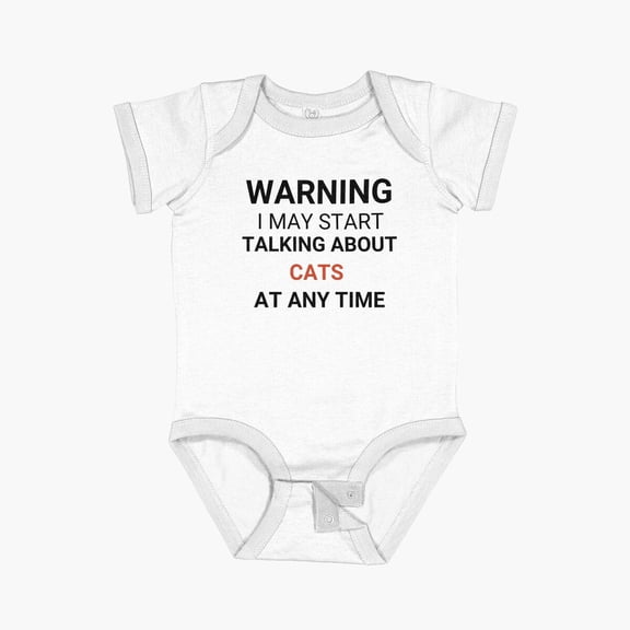 Luvly Funny Cat Lover Quote Short Sleeve Baby One-Piece, New Born, Baby Shower Gift, New Parents Gift