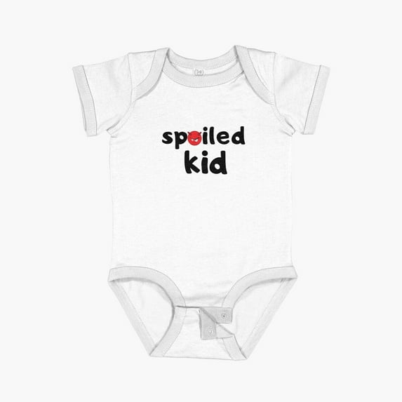 Luvly Funny Kids T-Shirts, Boys Shirts, Girls Shirts, Spoiled Kid Short Sleeve Baby One-Piece, New Born, Baby Shower Gift, New Parents Gift