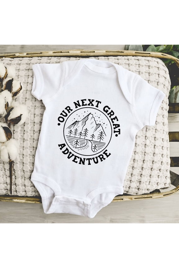 Funny Our Next Great Adventure, Cute Baby Camper Clothes, New Baby, Toddler Boy Girl Clothing Shirt, Kids Gift, New Born, Baby Shower Gift, New Parents Gift