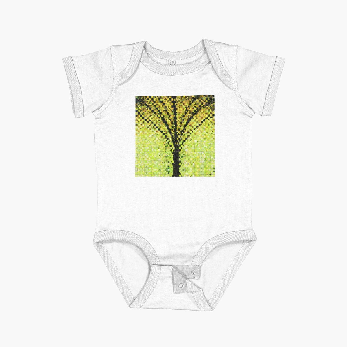Luvly Geometric Symbols Modern Simple Design Short Sleeve Baby One ...