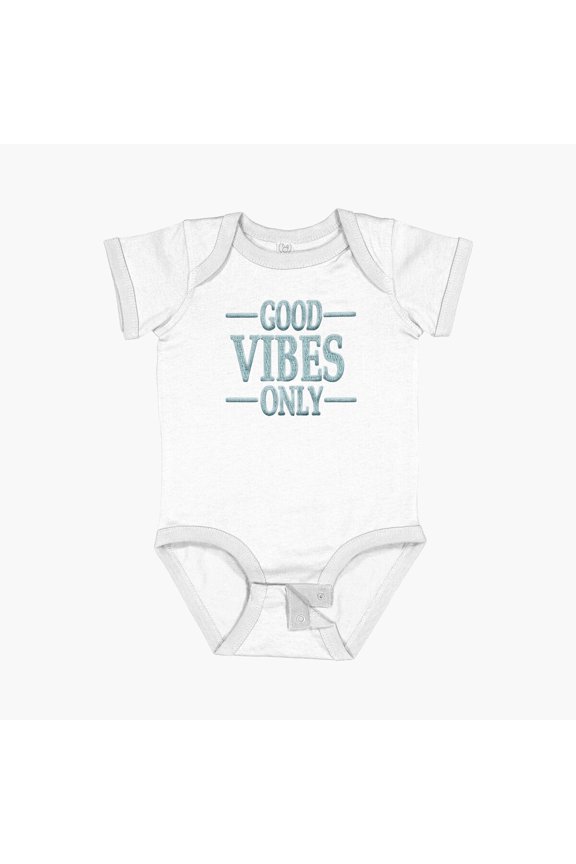 Good Vibes Only Short Sleeve Baby One-Piece, New Born, Baby Shower Gift, New Parents Gift