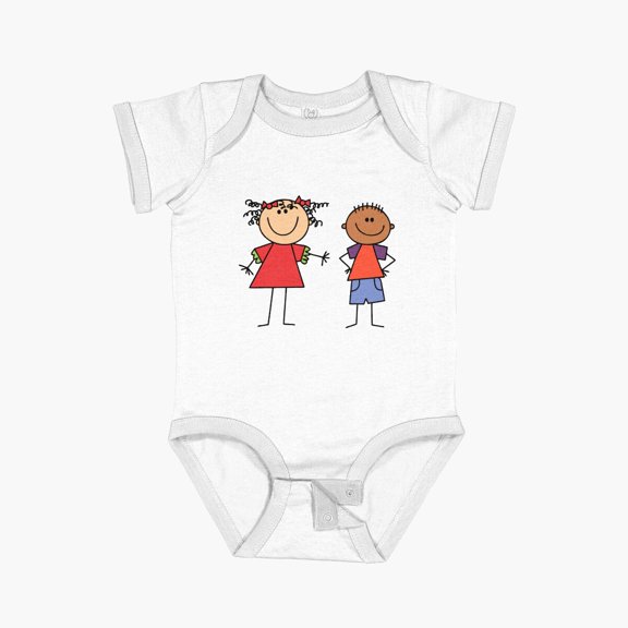 Luvly Happy Kids 3 Short Sleeve Baby One-Piece, New Born, Baby Shower Gift, New Parents Gift